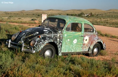 7669- Painted VW bug at Silverton