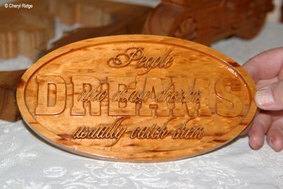 8620- wood carving, plaque