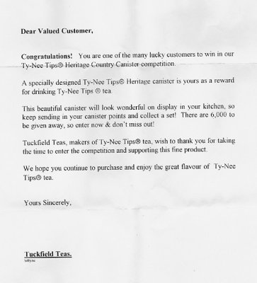 tynee tips canister letter