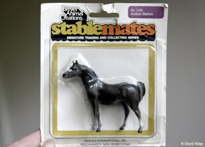 Breyer Stablemate G1 Arab Stallion - dark grey