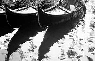 reflections - venice gondolas