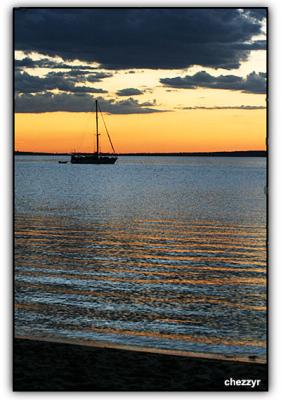 fraser island sunset