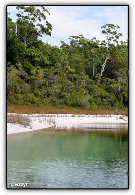 basin lake on fraser island