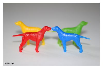 Brave Breeds - cereal toy dogs by Sanitarium 1970s