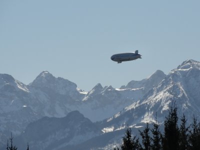 Zeppelin in Bavarian Alps