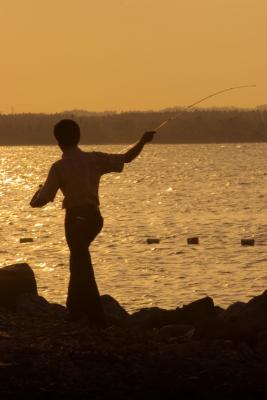 Fisherman siluet