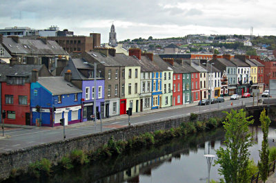 Irish Street by the River in Cork