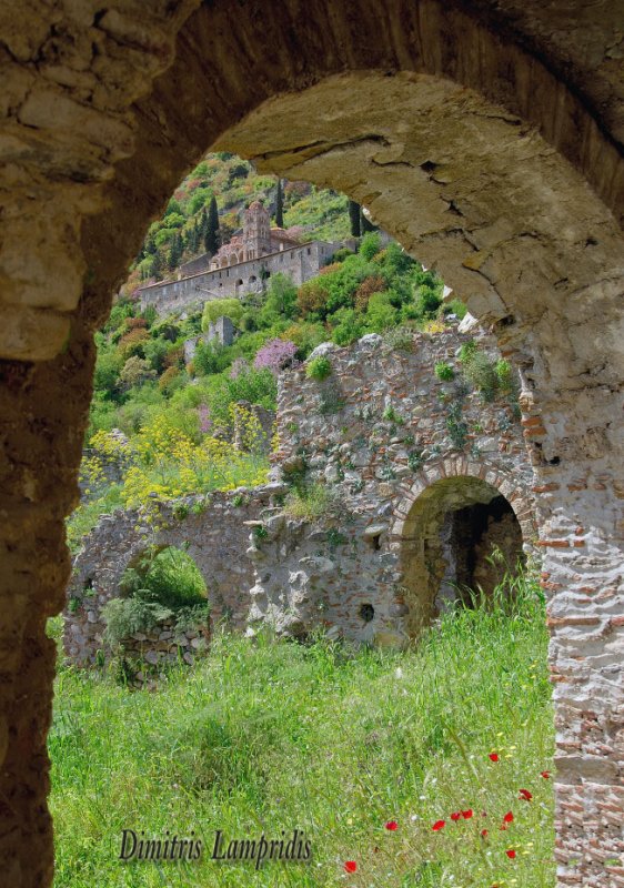 mystras  byzantine  castle  ...