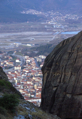 Overlooking  Kalambaka ...