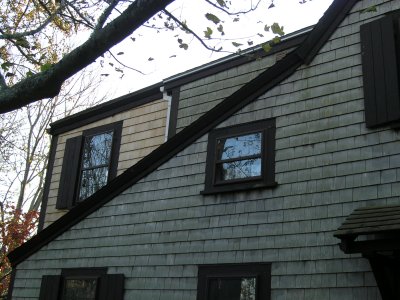 Carriage House bump out from ground.