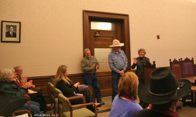 Representative Short addressing the group