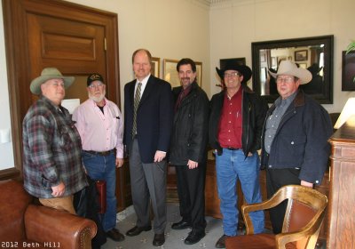 Traildusters members with Represenative Dan Kristianson