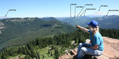 Looking east fromCispus Peak