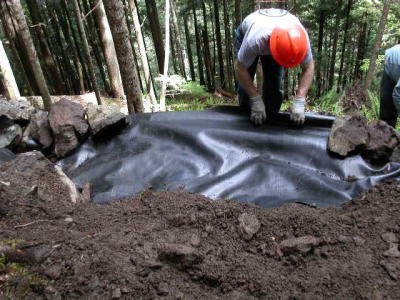 June 3, 2006 Placing reinforcement fabric