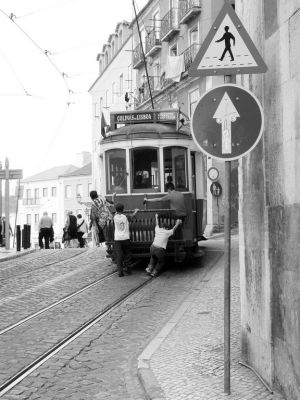 Hitching a ride (Lisbon)