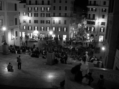 On the steps - Rome