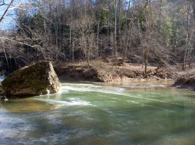 Confluence of Swift Camp Creek and Red River
