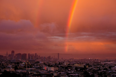 Sunset Rainbow over San Francisco