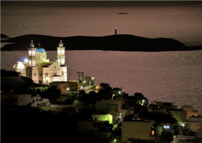 Sunset  view at Syros.