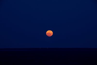 Supermoon over Chesapeake Bay