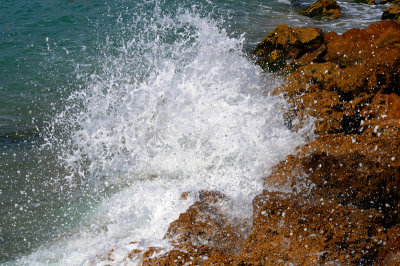 Rocks on Melbourne Beach Florida