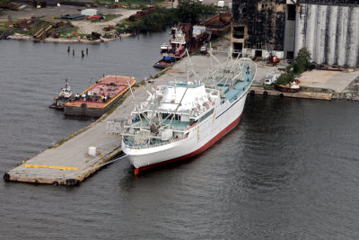 NS Savannah, one of only 4 nuclear-powered cargo ships, Baltimore Harbor
