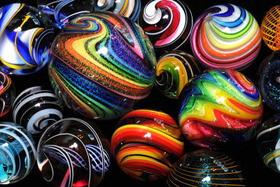 Various Hand Made Marbles