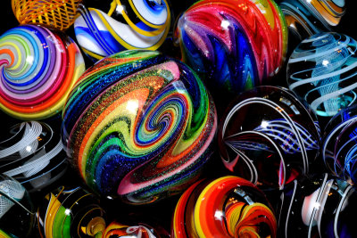 Various Hand Made Marbles