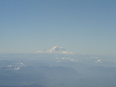 Rainier from plane