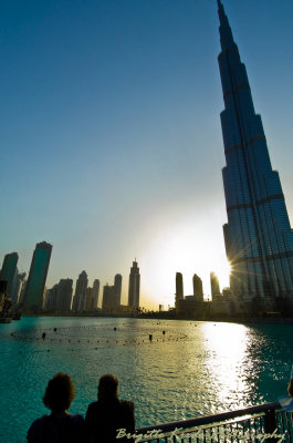 the Burj Khalifa tower  800 metres