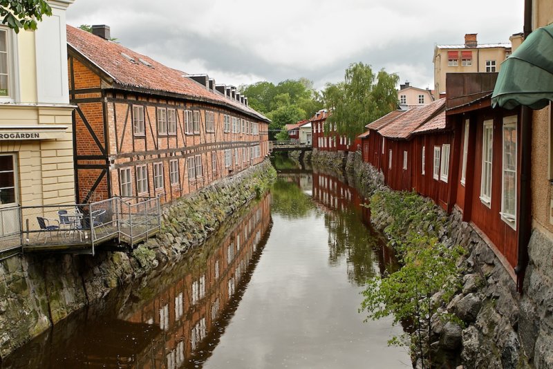 Old Buildings along Svartn (Black river).