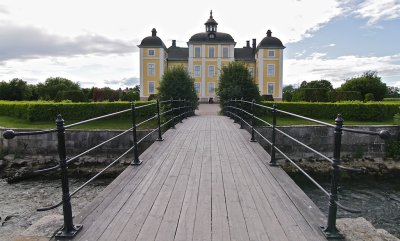 Strmsholm Castle. Bridge over the moat eastern side.