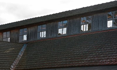 Row of roof windows