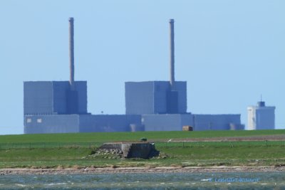 Nuclear Power Plant in distance