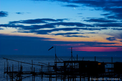 Trabocco with moon