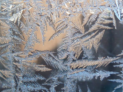 Ice on the window