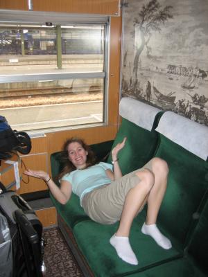 Our overnight train from Paris to Rome