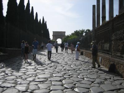 Roman Forum - ancient road