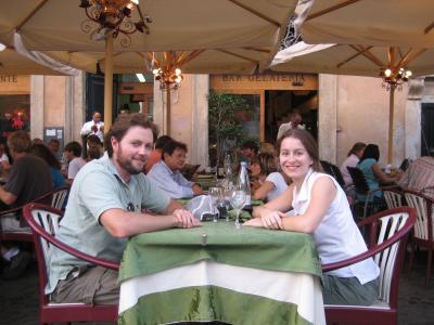 dinner at Piazza Navona