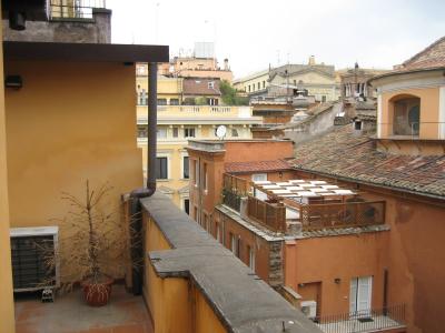 the balcony outside room