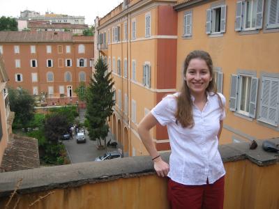 balcony in room in Rome
