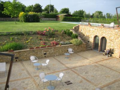 courtyard at our B&B