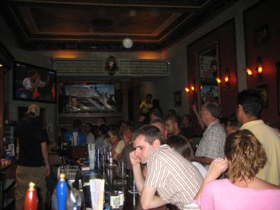 an English pub we found to watch the Spain v. France game