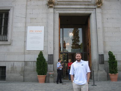 outside the Prado Museum