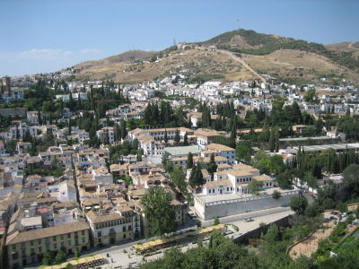 view from The Alhambra in Granada