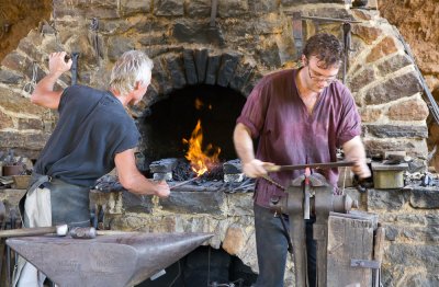 Blacksmith, Guedelon (6/28/2011)