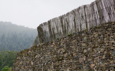 Reconstructed Murus Gallicus, Bibracte (6/29/2011)