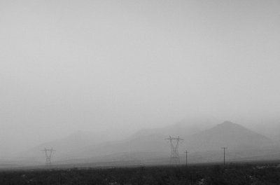 Power lines near Kelso dunes (12/12/2011)