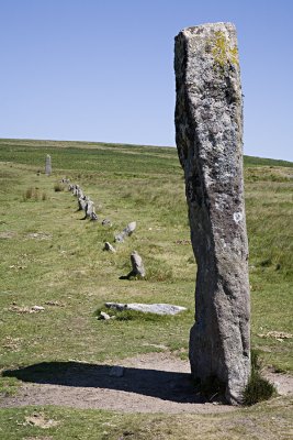 Drizzlecombe stone row (8/3/06)