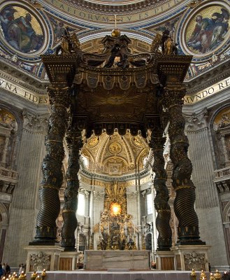 Main altar of St. Peter's Basilica - designed by Bernini
